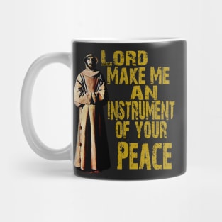 St Francis of Assisi quote Instrument of Peace Mug